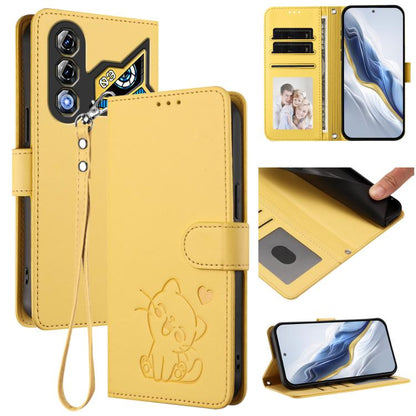 Embossed Heart Cat Leather Phone Case with Hand Strap, For ZTE Blade A36 4G, For ZTE Blade A56 4G, For ZTE nubia Neo 3, For ZTE nubia RedMagic 10 Air, For ZTE Kantan Sumaho 4 A402ZT, For ZTE Blade V60 4G / Axon 60 4G, For ZTE Blade A35e                ...
