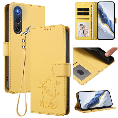 Embossed Heart Cat Leather Phone Case with Hand Strap, For ZTE Blade A36 4G, For ZTE Blade A56 4G, For ZTE nubia Neo 3, For ZTE nubia RedMagic 10 Air, For ZTE Kantan Sumaho 4 A402ZT, For ZTE Blade V60 4G / Axon 60 4G, For ZTE Blade A35e                ...