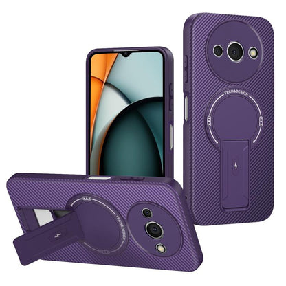 Carbon Fiber Texture MagSafe Phone Case with Holder, For Redmi K90 Pro Max / Poco F8 Ultra, For Redmi 15C 5G / 4G EU 173mm, For Redmi 15 5G Global / 15 4G SEA 169mm, For Redmi 15 5G / 4G EU 171mm, For Redmi 15C 5G / 4G Global 171mm                     ...