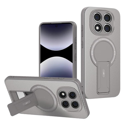 Carbon Fiber Texture MagSafe Phone Case with Holder, For Redmi K90 Pro Max / Poco F8 Ultra, For Redmi 15C 5G / 4G EU 173mm, For Redmi 15 5G Global / 15 4G SEA 169mm, For Redmi 15 5G / 4G EU 171mm, For Redmi 15C 5G / 4G Global 171mm                     ...