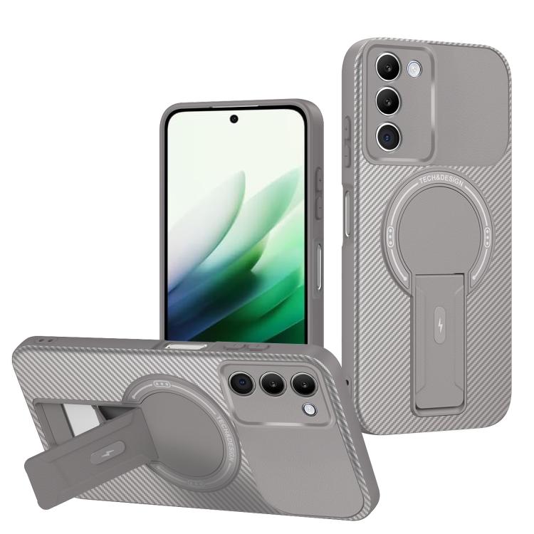 Carbon Fiber Texture MagSafe Phone Case with Holder, For Redmi K90 Pro Max / Poco F8 Ultra, For Redmi 15C 5G / 4G EU 173mm, For Redmi 15 5G Global / 15 4G SEA 169mm, For Redmi 15 5G / 4G EU 171mm, For Redmi 15C 5G / 4G Global 171mm                     ...