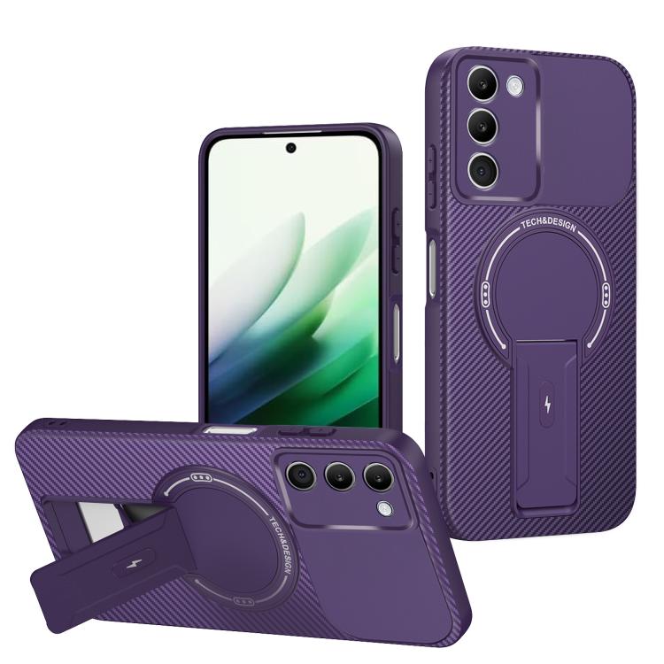 Carbon Fiber Texture MagSafe Phone Case with Holder, For Redmi K90 Pro Max / Poco F8 Ultra, For Redmi 15C 5G / 4G EU 173mm, For Redmi 15 5G Global / 15 4G SEA 169mm, For Redmi 15 5G / 4G EU 171mm, For Redmi 15C 5G / 4G Global 171mm                     ...