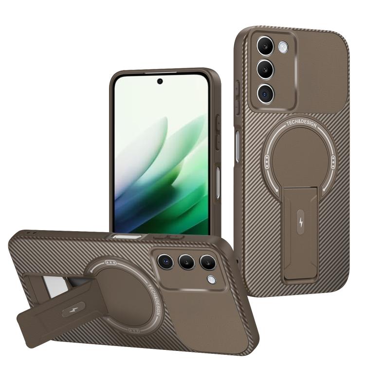 Carbon Fiber Texture MagSafe Phone Case with Holder, For Redmi K90 Pro Max / Poco F8 Ultra, For Redmi 15C 5G / 4G EU 173mm, For Redmi 15 5G Global / 15 4G SEA 169mm, For Redmi 15 5G / 4G EU 171mm, For Redmi 15C 5G / 4G Global 171mm                     ...