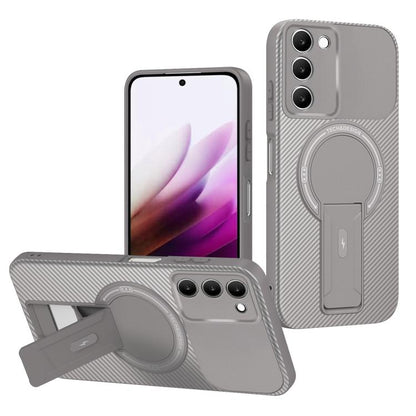 Carbon Fiber Texture MagSafe Phone Case with Holder, For Redmi K90 Pro Max / Poco F8 Ultra, For Redmi 15C 5G / 4G EU 173mm, For Redmi 15 5G Global / 15 4G SEA 169mm, For Redmi 15 5G / 4G EU 171mm, For Redmi 15C 5G / 4G Global 171mm                     ...