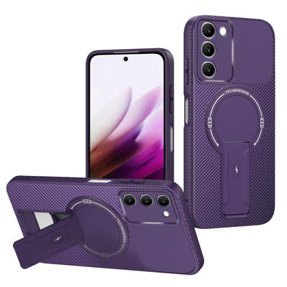 Carbon Fiber Texture MagSafe Phone Case with Holder, For Redmi K90 Pro Max / Poco F8 Ultra, For Redmi 15C 5G / 4G EU 173mm, For Redmi 15 5G Global / 15 4G SEA 169mm, For Redmi 15 5G / 4G EU 171mm, For Redmi 15C 5G / 4G Global 171mm                     ...