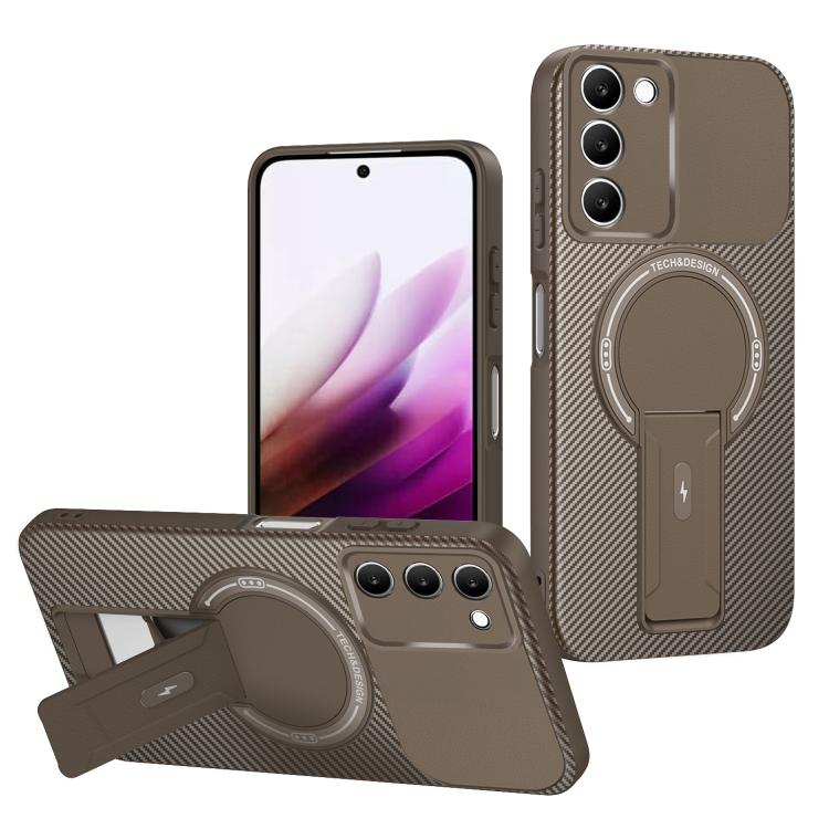 Carbon Fiber Texture MagSafe Phone Case with Holder, For Redmi K90 Pro Max / Poco F8 Ultra, For Redmi 15C 5G / 4G EU 173mm, For Redmi 15 5G Global / 15 4G SEA 169mm, For Redmi 15 5G / 4G EU 171mm, For Redmi 15C 5G / 4G Global 171mm                     ...