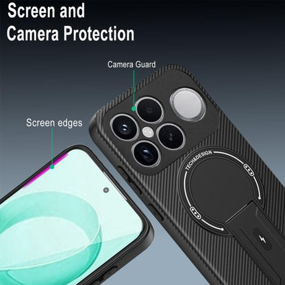 Carbon Fiber Texture MagSafe Phone Case with Holder, For Redmi K90 Pro Max / Poco F8 Ultra, For Redmi 15C 5G / 4G EU 173mm, For Redmi 15 5G Global / 15 4G SEA 169mm, For Redmi 15 5G / 4G EU 171mm, For Redmi 15C 5G / 4G Global 171mm                     ...