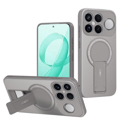 Carbon Fiber Texture MagSafe Phone Case with Holder, For Redmi K90 Pro Max / Poco F8 Ultra, For Redmi 15C 5G / 4G EU 173mm, For Redmi 15 5G Global / 15 4G SEA 169mm, For Redmi 15 5G / 4G EU 171mm, For Redmi 15C 5G / 4G Global 171mm                     ...