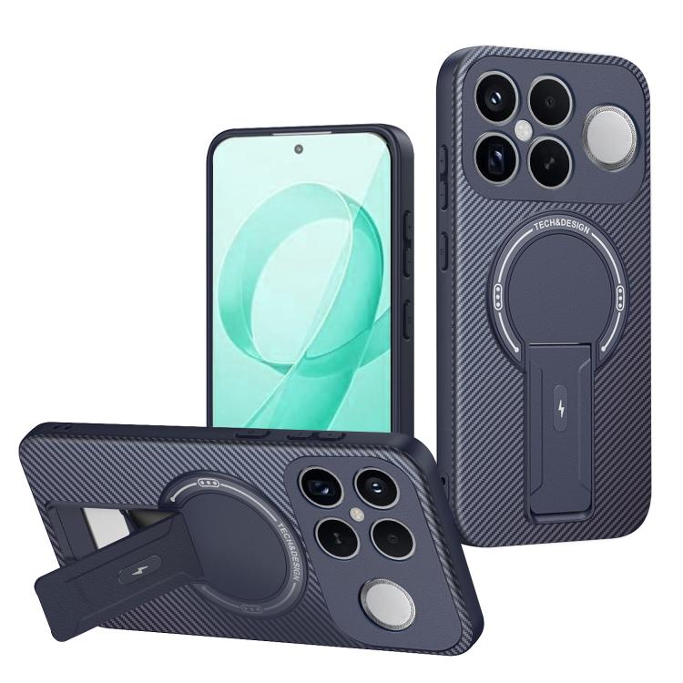 Carbon Fiber Texture MagSafe Phone Case with Holder, For Redmi K90 Pro Max / Poco F8 Ultra, For Redmi 15C 5G / 4G EU 173mm, For Redmi 15 5G Global / 15 4G SEA 169mm, For Redmi 15 5G / 4G EU 171mm, For Redmi 15C 5G / 4G Global 171mm                     ...