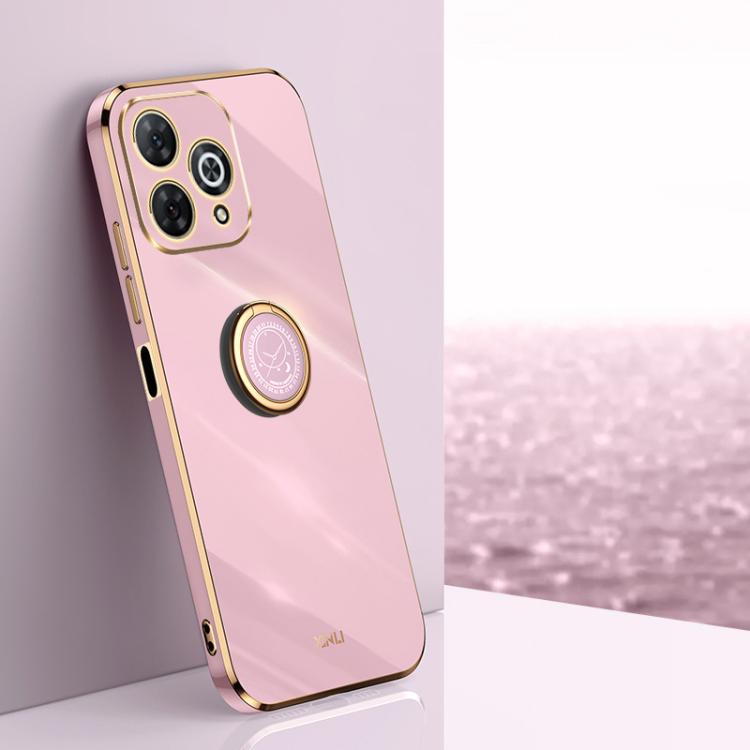 XINLI Straight Edge 6D Electroplate TPU Phone Case with Ring Holder, For Wiko Hi Enjoy 80 Plus, For Wiko Hi Enjoy 80 Pro