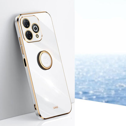 XINLI Straight Edge 6D Electroplate TPU Phone Case with Ring Holder, For Wiko Hi Enjoy 80 Plus, For Wiko Hi Enjoy 80 Pro