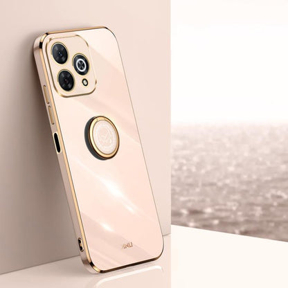 XINLI Straight Edge 6D Electroplate TPU Phone Case with Ring Holder, For Wiko Hi Enjoy 80 Plus, For Wiko Hi Enjoy 80 Pro