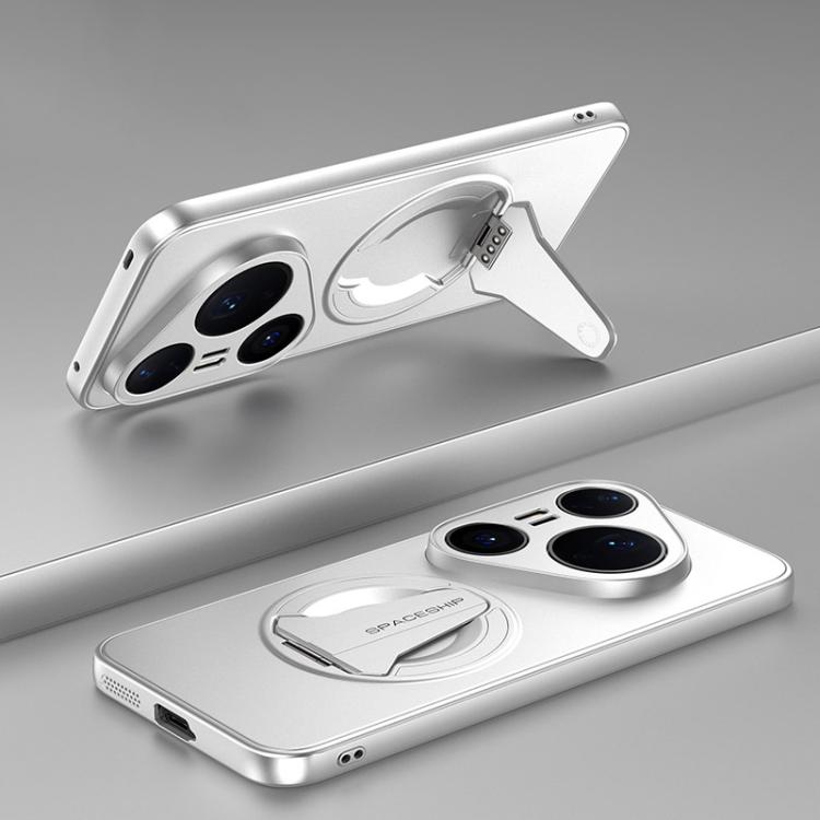 Spaceship MagSafe Folding Holder Phone Case, For Huawei Mate 80 Pro Max, For Huawei Mate 80 Pro / 80, For Huawei Pura 80 Ultra 5G, For Huawei Pura 80 Pro / Pura 80 Pro+ 5G, For Huawei Pura 80 5G, For Huawei nova 14 Ultra, For Huawei nova 14 Pro        ...