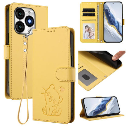 Embossed Heart Cat Leather Phone Case with Hand Strap, For Itel A70, For Itel A60 / A60s, For Itel S23+, For Itel S23 / S665L, For Itel P40, For Itel P38 / S17 / Vision 3, For Itel S17 / S661W / Vision 3, For Itel A48