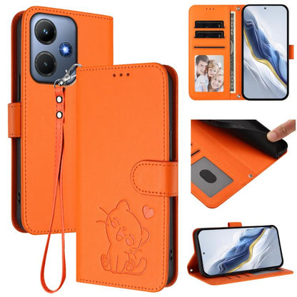 Embossed Heart Cat Leather Phone Case with Hand Strap, For Infinix Hot 30 Play 4G / NFC 4G, For Infinix Smart 7 Plus / 7 HD, For Infinix Note 30 4G / 5G, For Infinix Note 30 VIP, For Infinix Hot 30i / X669, For Infinix Hot 30 4G                        ...