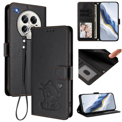 Embossed Heart Cat Leather Phone Case with Hand Strap, For Infinix Zero 40 4G / 5G, For Infinix Note 40X 5G, For Infinix Note 40 5G, For Infinix GT 20 Pro 5G, For Infinix Note 40 4G, For Infinix Hot 40 4G / 40 Pro 4G, For Infinix Zero 30 4G            ...