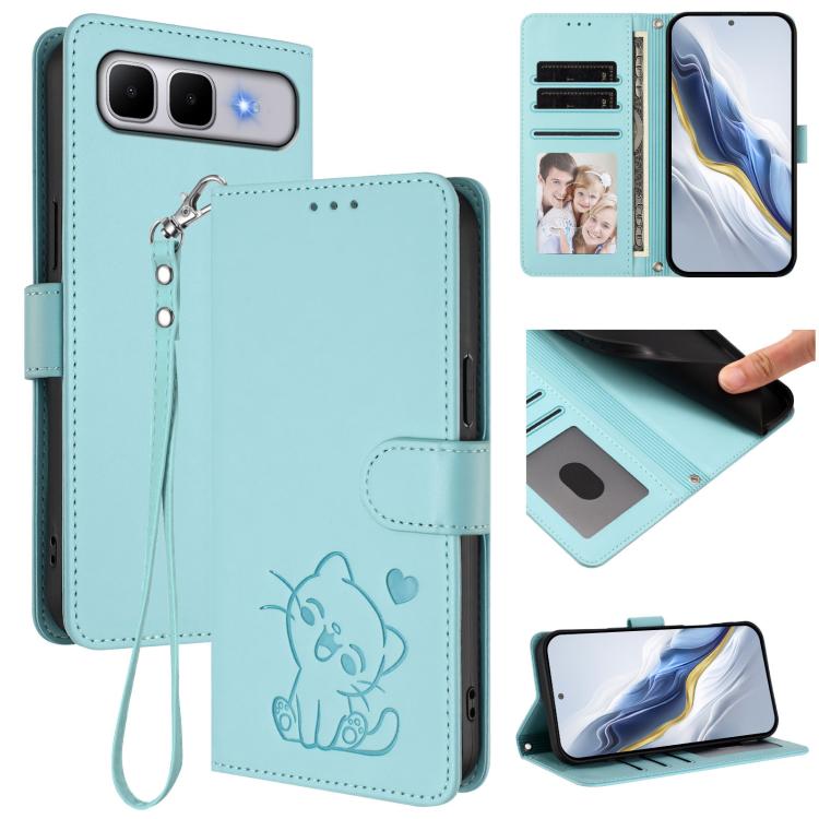 Embossed Heart Cat Leather Phone Case with Hand Strap, For Infinix GT 50 Pro 5G, For Infinix Note Edge 5G, For Infinix Smart 20 4G, For Infinix Note 60 5G / Note 60 Pro 5G, For Infinix Hot 60 4G / 60i 4G, For Infinix Hot 60 Pro+ 4G                     ...