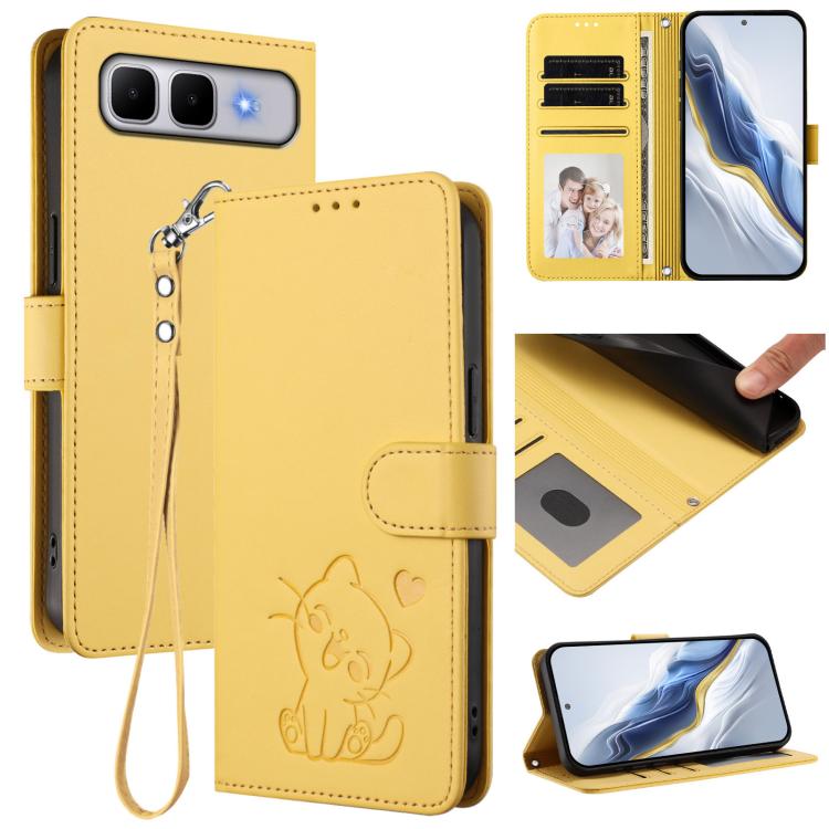 Embossed Heart Cat Leather Phone Case with Hand Strap, For Infinix GT 50 Pro 5G, For Infinix Note Edge 5G, For Infinix Smart 20 4G, For Infinix Note 60 5G / Note 60 Pro 5G, For Infinix Hot 60 4G / 60i 4G, For Infinix Hot 60 Pro+ 4G                     ...