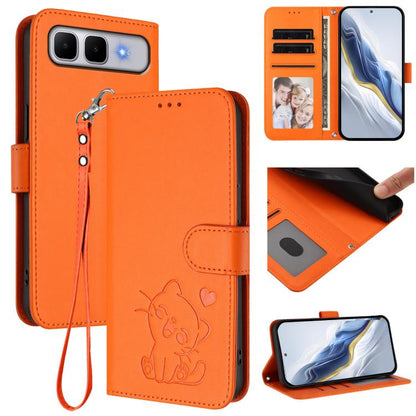Embossed Heart Cat Leather Phone Case with Hand Strap, For Infinix GT 50 Pro 5G, For Infinix Note Edge 5G, For Infinix Smart 20 4G, For Infinix Note 60 5G / Note 60 Pro 5G, For Infinix Hot 60 4G / 60i 4G, For Infinix Hot 60 Pro+ 4G                     ...