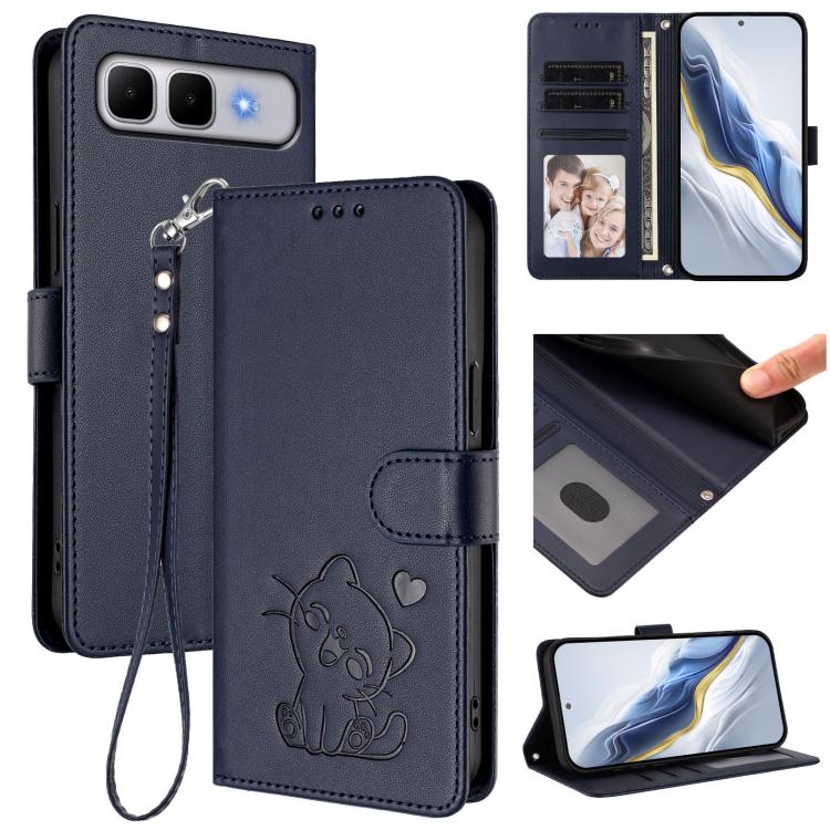 Embossed Heart Cat Leather Phone Case with Hand Strap, For Infinix GT 50 Pro 5G, For Infinix Note Edge 5G, For Infinix Smart 20 4G, For Infinix Note 60 5G / Note 60 Pro 5G, For Infinix Hot 60 4G / 60i 4G, For Infinix Hot 60 Pro+ 4G                     ...