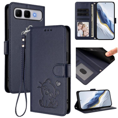 Embossed Heart Cat Leather Phone Case with Hand Strap, For Infinix GT 50 Pro 5G, For Infinix Note Edge 5G, For Infinix Smart 20 4G, For Infinix Note 60 5G / Note 60 Pro 5G, For Infinix Hot 60 4G / 60i 4G, For Infinix Hot 60 Pro+ 4G                     ...