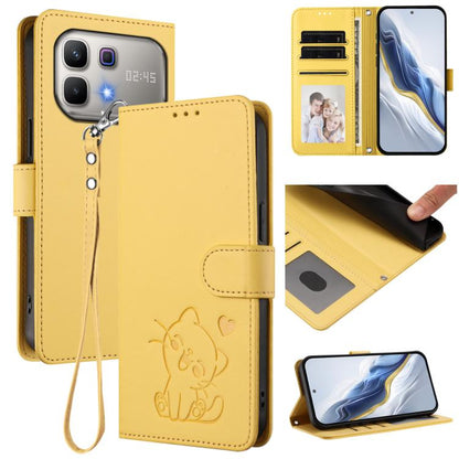 Embossed Heart Cat Leather Phone Case with Hand Strap, For Infinix GT 50 Pro 5G, For Infinix Note Edge 5G, For Infinix Smart 20 4G, For Infinix Note 60 5G / Note 60 Pro 5G, For Infinix Hot 60 4G / 60i 4G, For Infinix Hot 60 Pro+ 4G                     ...