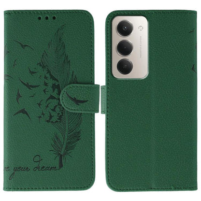 Feather Pattern Litchi Texture Leather Phone Case, For Redmi 15C 5G / 4G EU 173mm, For Redmi 15 5G Global / 15 4G SEA, For Redmi 15 5G / 4G EU 171mm, For Redmi 15C 5G / 4G Global 171mm, For Redmi Turbo 4 Pro 5G / Poco F7