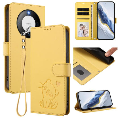Embossed Heart Cat Leather Phone Case with Hand Strap, For Huawei Pura 70 Pro / Pura 70 Pro+, For Huawei Pura 70 Ultra, For Huawei nova 12s / nova 12 Lite / nova 11, For Huawei Pura 70, For Huawei Mate 60 Pro / Mate 60 Pro+, For Huawei Mate 60         ...