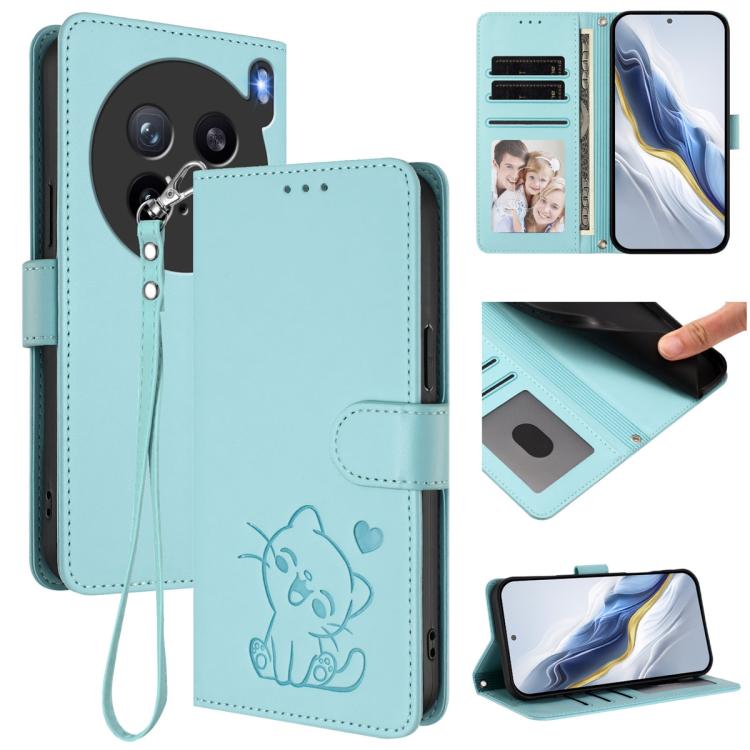 Embossed Heart Cat Leather Phone Case with Hand Strap, For vivo Y400 Pro 5G, For vivo X200 FE / vivo S30 Pro mini, For vivo S30, For vivo X200s, For vivo iQOO Z10 / Y300 Pro+ / T4, For vivo iQOO Z10x / Y29 4G / T4x / Y300t, For vivo V50 / vivo V50e    ...