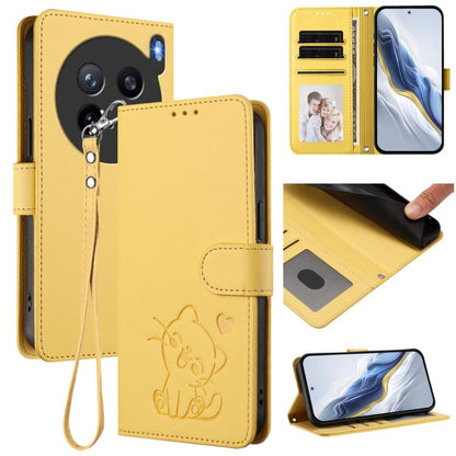 Embossed Heart Cat Leather Phone Case with Hand Strap, For vivo Y400 Pro 5G, For vivo X200 FE / vivo S30 Pro mini, For vivo S30, For vivo X200s, For vivo iQOO Z10 / Y300 Pro+ / T4, For vivo iQOO Z10x / Y29 4G / T4x / Y300t, For vivo V50 / vivo V50e    ...