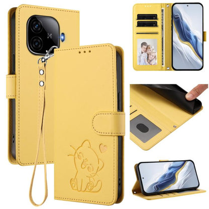 Embossed Heart Cat Leather Phone Case with Hand Strap, For vivo Y38 / vivo T3x Global, For vivo iQOO Z9x, For vivo iQOO Z9 / iQOO Z9 Turbo, For vivo S18 / S18 Pro / V30 / V30 Pro, For vivo V29e / V30 Lite 5G / Y200 5G Global, For vivo X100             ...