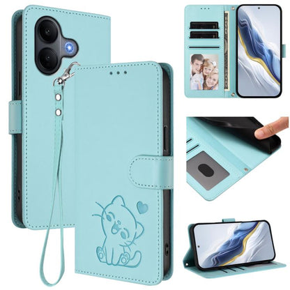Embossed Heart Cat Leather Phone Case with Hand Strap, For vivo X300 FE 5G / S50 Pro mini 5G, For vivo X300s, For vivo Y21 5G 2026 / vivo Y05 4G, For vivo V70 FE 5G, For vivo X300 Ultra, For vivo V60 Lite 5G Global, For vivo Y400 5G                    ...