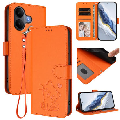 Embossed Heart Cat Leather Phone Case with Hand Strap, For vivo X300 FE 5G / S50 Pro mini 5G, For vivo X300s, For vivo Y21 5G 2026 / vivo Y05 4G, For vivo V70 FE 5G, For vivo X300 Ultra, For vivo V60 Lite 5G Global, For vivo Y400 5G                    ...