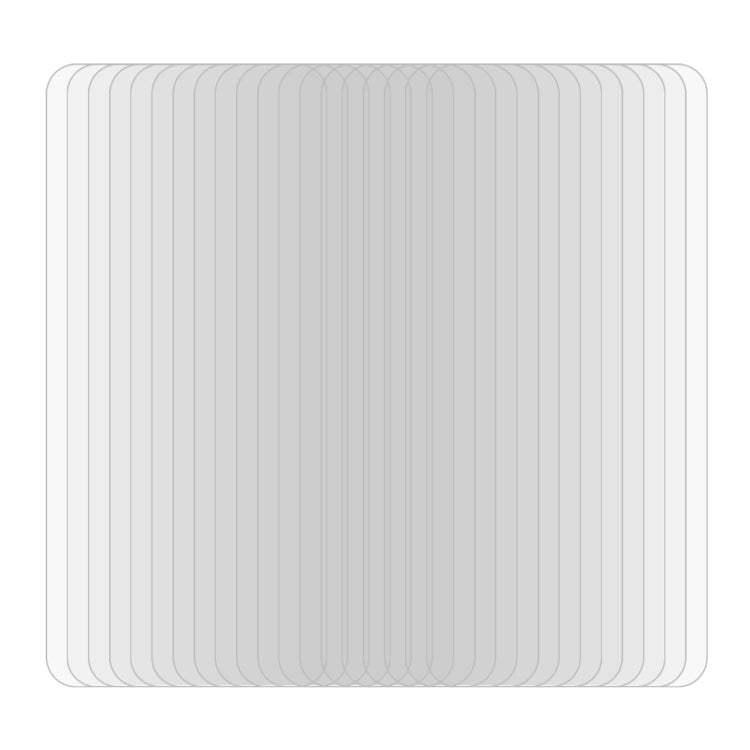 Pack of 50 tempered glass screen protectors, clear 2.5D design