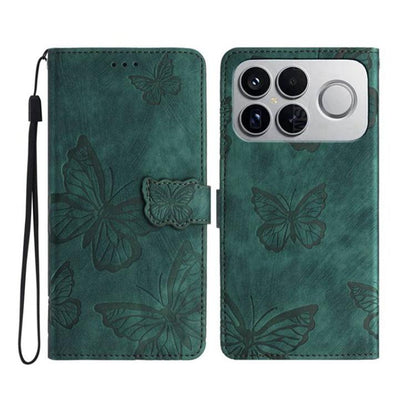 Skin-feel Embossed Butterfly Leather Phone Case, For Redmi 17C 5G, For Redmi K90 Pro Max / Poco F8 Ultra, For Redmi K90 / Poco F8 Pro, For Redmi 15C 5G / 4G EU 173mm, For Redmi 15 5G / 4G EU 171mm, For Redmi 15C 5G / 4G Global 171mm