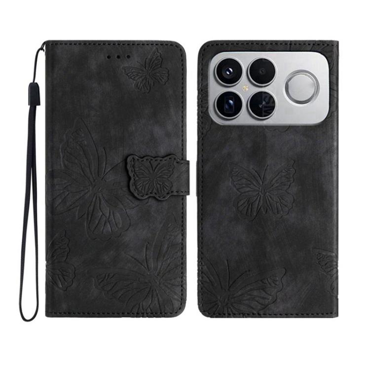 Skin-feel Embossed Butterfly Leather Phone Case, For Redmi 17C 5G, For Redmi K90 Pro Max / Poco F8 Ultra, For Redmi K90 / Poco F8 Pro, For Redmi 15C 5G / 4G EU 173mm, For Redmi 15 5G / 4G EU 171mm, For Redmi 15C 5G / 4G Global 171mm