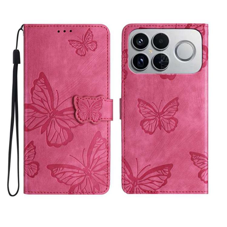 Skin-feel Embossed Butterfly Leather Phone Case, For Redmi 17C 5G, For Redmi K90 Pro Max / Poco F8 Ultra, For Redmi K90 / Poco F8 Pro, For Redmi 15C 5G / 4G EU 173mm, For Redmi 15 5G / 4G EU 171mm, For Redmi 15C 5G / 4G Global 171mm