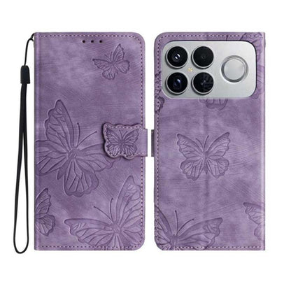 Skin-feel Embossed Butterfly Leather Phone Case, For Redmi 17C 5G, For Redmi K90 Pro Max / Poco F8 Ultra, For Redmi K90 / Poco F8 Pro, For Redmi 15C 5G / 4G EU 173mm, For Redmi 15 5G / 4G EU 171mm, For Redmi 15C 5G / 4G Global 171mm