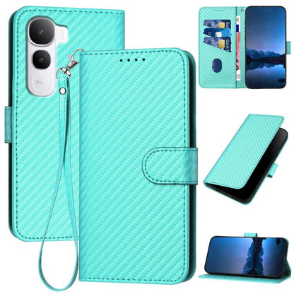 YX0070 Carbon Fiber Buckle Leather Phone Case with Lanyard, For vivo Y37t 5G / Y50e / Y50s 5G, For vivo Y21 5G 2026 / Y05 4G, For vivo V70 FE 5G, For vivo Y31d 4G, For vivo V70 5G, For vivo Y500 Pro 5G, For vivo Y31 5G 2025, For vivo V60 Lite 5G       ...