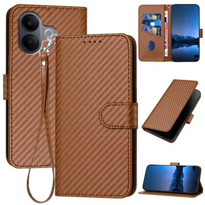 YX0070 Carbon Fiber Buckle Leather Phone Case with Lanyard, For vivo Y37t 5G / Y50e / Y50s 5G, For vivo Y21 5G 2026 / Y05 4G, For vivo V70 FE 5G, For vivo Y31d 4G, For vivo V70 5G, For vivo Y500 Pro 5G, For vivo Y31 5G 2025, For vivo V60 Lite 5G       ...