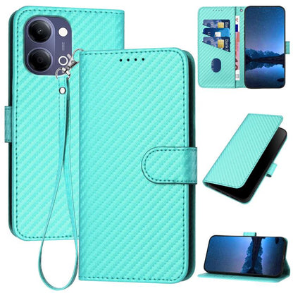 YX0070 Carbon Fiber Buckle Leather Phone Case with Lanyard, For vivo Y37t 5G / Y50e / Y50s 5G, For vivo Y21 5G 2026 / Y05 4G, For vivo V70 FE 5G, For vivo Y31d 4G, For vivo V70 5G, For vivo Y500 Pro 5G, For vivo Y31 5G 2025, For vivo V60 Lite 5G       ...