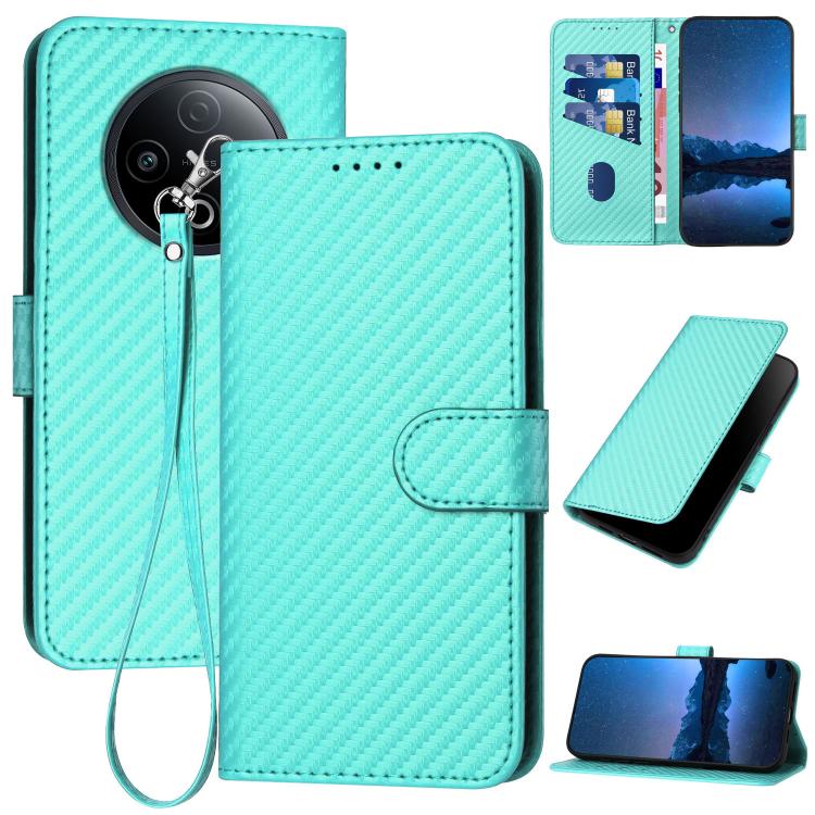 YX0070 Carbon Fiber Buckle Leather Phone Case with Lanyard, For vivo Y37t 5G / Y50e / Y50s 5G, For vivo Y21 5G 2026 / Y05 4G, For vivo V70 FE 5G, For vivo Y31d 4G, For vivo V70 5G, For vivo Y500 Pro 5G, For vivo Y31 5G 2025, For vivo V60 Lite 5G       ...