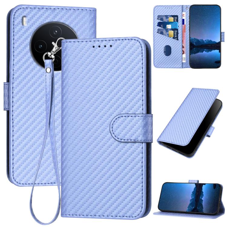 YX0070 Carbon Fiber Buckle Leather Phone Case with Lanyard, For vivo Y37t 5G / Y50e / Y50s 5G, For vivo Y21 5G 2026 / Y05 4G, For vivo V70 FE 5G, For vivo Y31d 4G, For vivo V70 5G, For vivo Y500 Pro 5G, For vivo Y31 5G 2025, For vivo V60 Lite 5G       ...