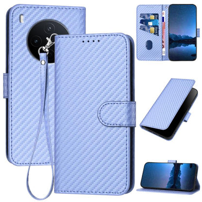 YX0070 Carbon Fiber Buckle Leather Phone Case with Lanyard, For vivo Y37t 5G / Y50e / Y50s 5G, For vivo Y21 5G 2026 / Y05 4G, For vivo V70 FE 5G, For vivo Y31d 4G, For vivo V70 5G, For vivo Y500 Pro 5G, For vivo Y31 5G 2025, For vivo V60 Lite 5G       ...