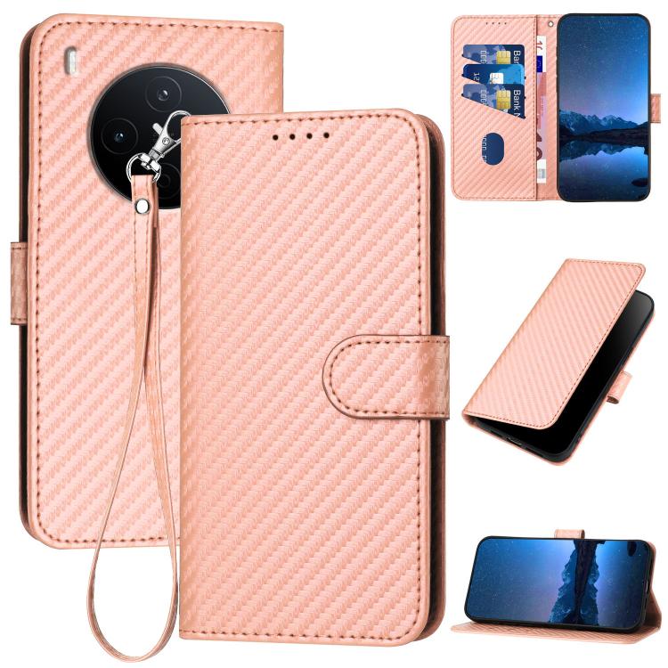 YX0070 Carbon Fiber Buckle Leather Phone Case with Lanyard, For vivo Y37t 5G / Y50e / Y50s 5G, For vivo Y21 5G 2026 / Y05 4G, For vivo V70 FE 5G, For vivo Y31d 4G, For vivo V70 5G, For vivo Y500 Pro 5G, For vivo Y31 5G 2025, For vivo V60 Lite 5G       ...