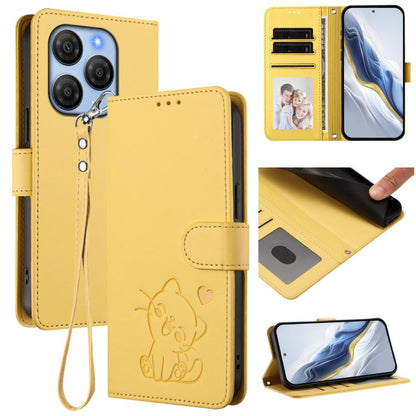 Embossed Heart Cat Leather Phone Case with Hand Strap, For Blackview Wave 7C, For Blackview Wave 10, For Blackview Oscal Flat 2 / 2C, For Blackview SHARK 6, For Blackview Oscal Tiger 13, For Blackview Wave 8 / 8C / Oscal Flat 2, For Blackview Shark 9 5...