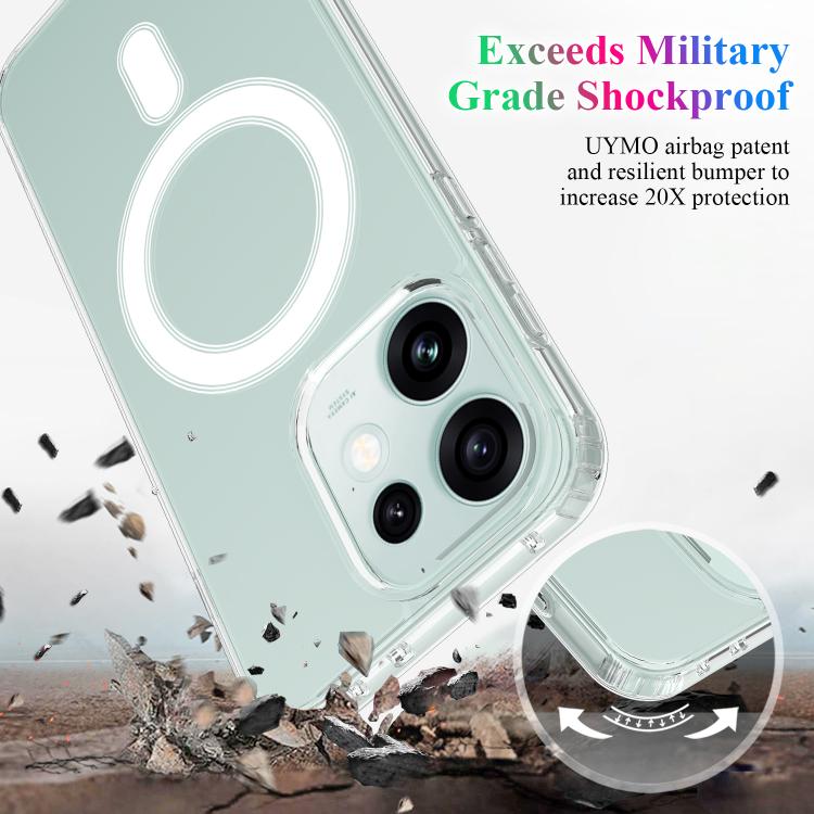 MagSafe Clear Acrylic PC Hybrid TPU Phone Case, For OPPO Reno16 F/ Reno16 FS / Reno16c 5G, For OPPO Reno16 / Reno16 Pro 5G Global, For OPPO A6x / A6t / K14x / A6k 5G Global, For OPPO Find X9 Ultra 5G, For OPPO Reno15 Pro Max 5G Global                  ...