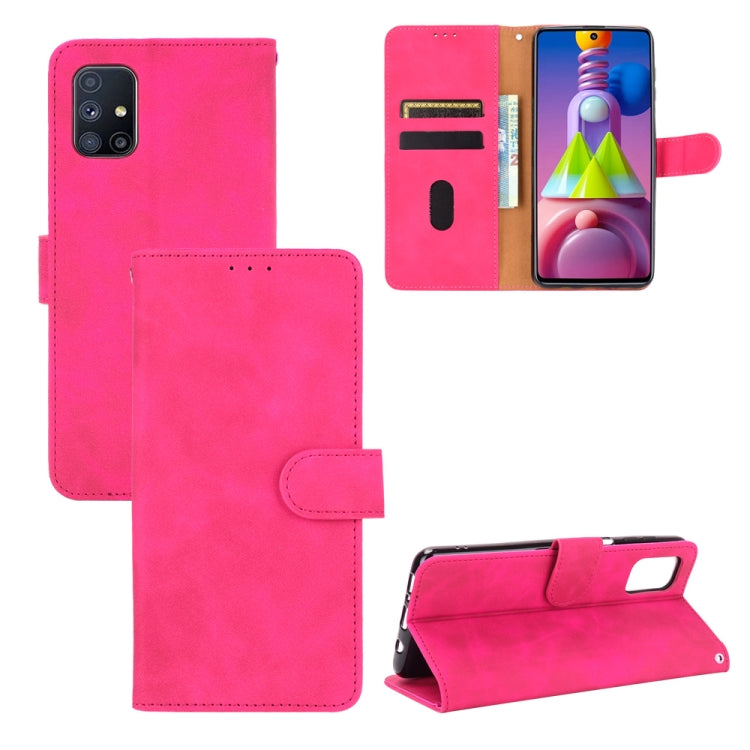 Rose pink PU leather flip wallet case with magnetic clasp, card slots, and stand
