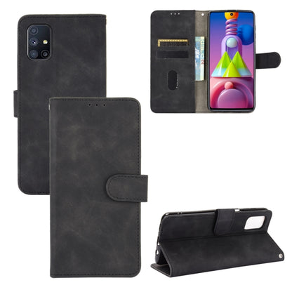 Black PU leather horizontal flip wallet case with magnetic clasp, card slots, and stand