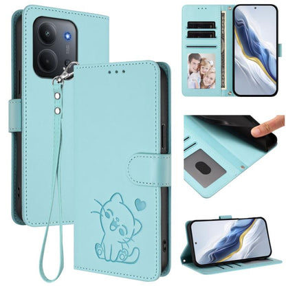 Embossed Heart Cat Leather Phone Case with Hand Strap, For Redmi A5 4G 171.7mm / Xiaomi Poco C71, For Redmi K90 Max 5G, For Redmi A7 Pro 4G / 5G 171mm / Poco C85x 5G, For Redmi 15a 5G, For Redmi Turbo 5 Max 5G / Poco X8 Pro Max 5G                      ...
